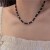 natural cirque pendant Double layer medium necklace woman samll retro bamboo clavicle chain Nation