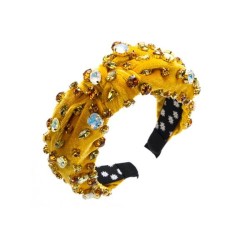  Headband occidental style velvet Cloth Headband personality Starry colorful d..