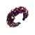  Headband occidental style velvet Cloth Headband personality Starry colorful diamond Headband retro
