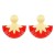 occidental style geometry flowers tassel earrings woman exaggerating personality autumn Earrin
