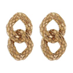 E occidental style temperament fully-jewelled hollow earrings  exaggerating ge..