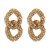 E occidental style temperament fully-jewelled hollow earrings  exaggerating geometry chain flash diamond ear stud