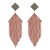 E occidental style retro fully-jewelled claw chain tassel earrings  exaggerating wind geometry long style 