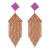 E occidental style retro fully-jewelled claw chain tassel earrings  exaggerating wind geometry long style 