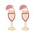E occidental style fashion geometry high foot earrings  creative lovely Alloy enamel diamond ear stud