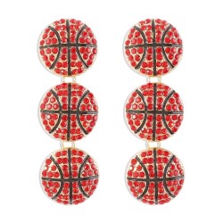E fashion sport Olives diamond earrings  creative enamel Earring