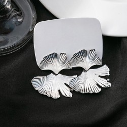 occidental style exaggerating personality silver earrings  brief temperament L..