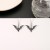 occidental style black bat shirt earrings  creative personality animal Earring punk earring woman