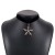 christmas trend  retro velvet diamond snowflake christmas tree pendant necklace woman