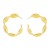 occidental style personality Metal geometry circle  creative Irregular Alloy earrings