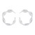 occidental style personality Metal geometry circle  creative Irregular Alloy earrings