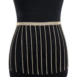 occidental style fashion temperament fully-jewelled tassel chain  exaggerating..