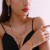  occidental style temperament necklace ear stud bracelet ring set palace wind
