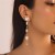 E occidental style woman tassel long style earrings sector butterfly Pearl fashion chain ear stud woman