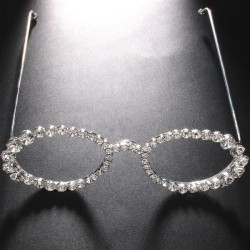 Rhinestone eyes  super diamond woman frame