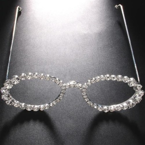  Rhinestone eyes  super diamond woman frame