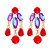 occidental style fashion geometry Alloy tassel retro flowers personality temperament exaggerating earrings wo