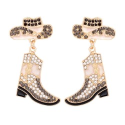 occidental style Earring exaggerating creative embed Pearl earrings personalit..