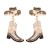 occidental style Earring exaggerating creative embed Pearl earrings personality temperament High-heeled shoes
