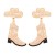 occidental style Earring exaggerating creative embed Pearl earrings personality temperament High-heeled shoes