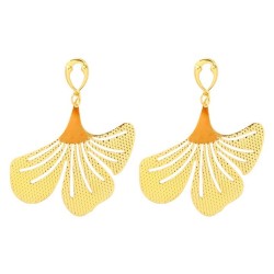 occidental style Alloy silver leaf earrings occidental style wind leaves earri..