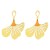 occidental style Alloy silver leaf earrings occidental style wind leaves earrings brief earrings high woman