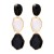 retroins wind fashion temperament earring geometry more surface transparent Irregular resin ear stud trend