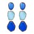 retroins wind fashion temperament earring geometry more surface transparent Irregular resin ear stud trend