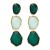 retroins wind fashion temperament earring geometry more surface transparent Irregular resin ear stud trend