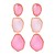 retroins wind fashion temperament earring geometry more surface transparent Irregular resin ear stud trend