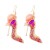 occidental style Earring exaggerating creative diamond earrings personality temperament High-heeled shoes ear