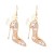 occidental style Earring exaggerating creative diamond earrings personality temperament High-heeled shoes ear