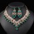  occidental style Pearl necklace earrings set Alloy exaggerating fashion