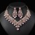  occidental style Pearl necklace earrings set Alloy exaggerating fashion