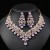  occidental style Pearl necklace earrings set Alloy exaggerating fashion