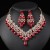  occidental style Pearl necklace earrings set Alloy exaggerating fashion