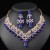  occidental style Pearl necklace earrings set Alloy exaggerating fashion