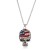  occidental style retro fully-jewelled skull necklace man lady personality pendant long style sweater chain