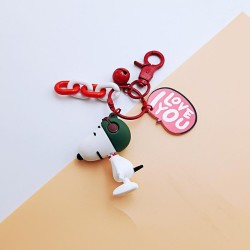 cartoon silica gel lovely key buckle three boy key circle chain bag bag pendan..