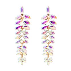occidental style fashion geometry Alloy tassel retro Leaf personality temperam..