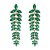 occidental style fashion geometry Alloy tassel retro Leaf personality temperament exaggerating earrings woman