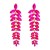 occidental style fashion geometry Alloy tassel retro Leaf personality temperament exaggerating earrings woman