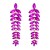 occidental style fashion geometry Alloy tassel retro Leaf personality temperament exaggerating earrings woman