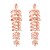 occidental style fashion geometry Alloy tassel retro Leaf personality temperament exaggerating earrings woman