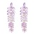 occidental style fashion geometry Alloy tassel retro Leaf personality temperament exaggerating earrings woman
