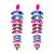 occidental style fashion geometry Alloy tassel retro Leaf personality temperament exaggerating earrings woman