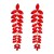 occidental style fashion geometry Alloy tassel retro Leaf personality temperament exaggerating earrings woman