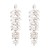 occidental style fashion geometry Alloy tassel retro Leaf personality temperament exaggerating earrings woman