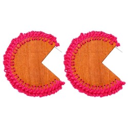 occidental style weave ear stud Bohemian style Earring exaggerating earrings w..