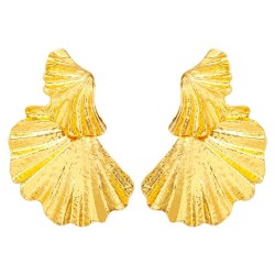 occidental style Alloy silver leaf earrings occidental style wind leaves earri..